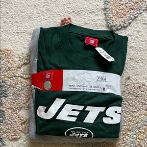 NFL Green and Gray Jets Men's Tee Combo